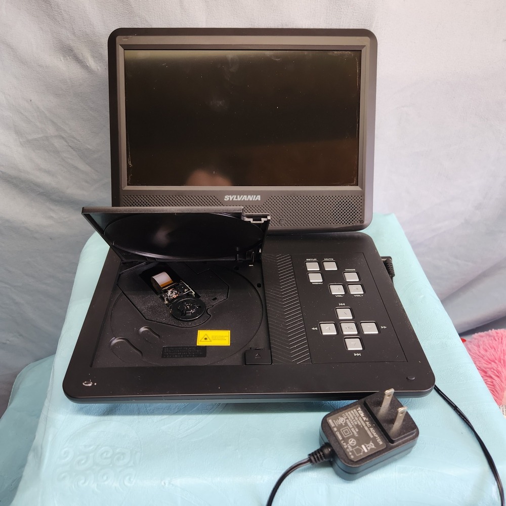 Sylvania SDVD1030 Portable DVD Player Black 10in Swivel Screen with AC Adapter